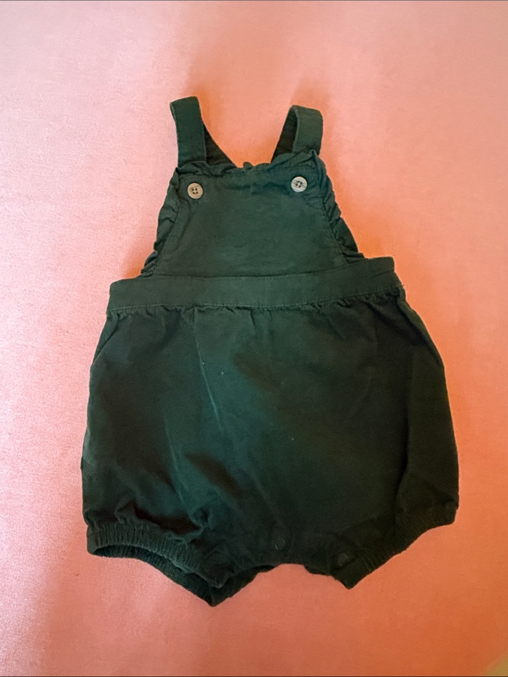 cloud island Dark Green Baby Overalls